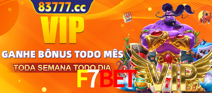 Banner promocional do F7BET oferecendo 100% de recompensas adicionais contínuas para quem fizer o login diário (Daily sign-in), com um mascote de coelho.
