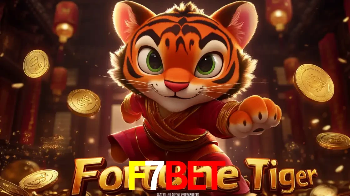 O carismático mascote do jogo de slot Fortune Tiger, um tigre fofo em pose de artes marciais, pronto para trazer sorte e multiplicadores de ganhos no cassino online F7BET.